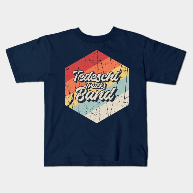 Tedeschi Trucks Band Retro Kids T-Shirt by Arestration